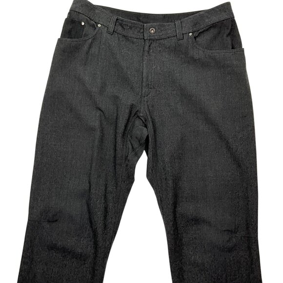 Ibex Gallatin Pants Charcoal Gray 100% Merino Wool Size Outdoor Hiking Size 38 - Picture 2 of 11